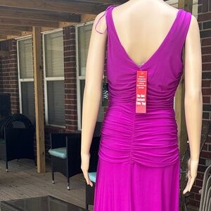 Nightway Evening Gown NWT Size 10 Fuchsia Dress